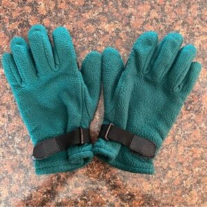 Men’s Green Fleece Gloves
